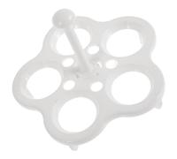 POPETPOP 2 Pièces Grille à Vapeur en Plastique Réutilisable pour Cuisson Œufs, Support 5 Cases Résistant la Chaleur, Accessoire la Cuisine Polyvalent Facile à Utiliser