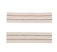 POPETPOP 2 Pièces Mèche de Lampe en Coton Blanc, Plate, Réglable | Feu A Petrole A Meche, Remplacement 22cm, Usage pour Bougies et Brûleurs