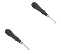 POPETPOP 2 Pièces Outil de Acier Inoxydable pour Cuir Râpe Plate à Main pour Affûtage Finitions Précises Accessoire de Bricolage Durable