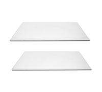 POPETPOP 2 Pièces Plaque Acrylique pour Machine de Découpe, 3mm, Usage | Positionnement Précis, Support Stable, Surface Claire Résistante aux Rayures, pour Cartes et Projets Manuels
