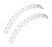POPETPOP 2 Pièces Ressorts de Remplacement pour Canapé et Chaise en Métal Noir Structure Serpent pour Réparation de Meubles et Support Ergonomique Robuste