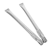 POPETPOP 2 Pièces Tube de Brûleur en Acier Inoxydable pour Barbecue, 15, | Argenté, Répartition Flamme, Résistance aux Hautes Températures, Installation Facile
