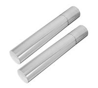 POPETPOP 2 Pièces Tube Porte-certificat en Acier Inoxydable Capuchons | Transport et Rangement Polyvalents, Compatible Envoi Standard, pour Documents et Affiches, Gestion de Lots