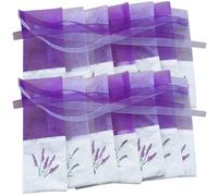 POPETPOP 20 Pcs Sachets Présents en Coton et Organza Pourpre, Paquet Parfumés Lavande, Résistants et Polyvalents pour Décorer Maison et Voiture Plusieurs styles