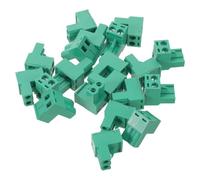 POPETPOP 20 Pièces Connecteur Bornier Enfichable 5,08mm 2 Broches à Vis | Plastique et Fer, Montage Simple, pour Câblage de Coffret de Commande et Appareils