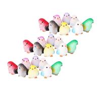 POPETPOP 24 Figurines Miniatures D’Oiseaux en Résine Décorations de Bureau et Maison Ornements Animaux pour Jardin Miniature Terrarium et Bonsaï 8 Modèles X 3 Pièces Décoration