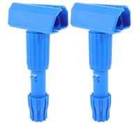 POPETPOP 2pcs Pince de Remplacement pour Tête de Balai en Plastique Bleu, Facile D'entretien et Absorbant L'eau, Compatible Balai Serpillère Professionnelle