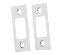 POPETPOP 2pièces Quincaillerie Angle pour Verrou de Sécurité Plaque de Guidage pour Portes Rondes Bois Gâche Angle pour Serrure Plaque Arrière de Verrouillage pour Portes