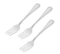 POPETPOP 3 Pièces Fourchettes Métal Petites pour Dessert et Fruits Set de Fourchettes à Gâteau et Fruit pour Apéritif pour Dîner Pique- et Restaurant