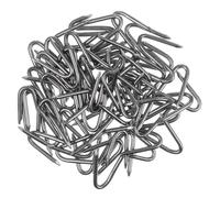 POPETPOP 300 Pièces Agrafes de Clôture en U Galvanisées pour Grillage et | Pose Rapide, Maintien Sûr, Usage Jardin et Zone D’élevage, Acier Galvanisé, Couleur Argenté