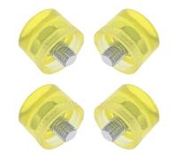 POPETPOP 4 Pcs Têtes de Maillet en Caoutchouc Jaune de Rechange, Embouts Résistants aux Chocs pour Marteau, Minimisent les Dommages de Surface, pour Bricolage et Aménagement