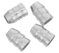 POPETPOP 4 Pièces Coin de Réparation de Manche de Hache en Métal Allongé | Kit de Coin Rond 14mm, pour Haches et Marteaux, Usage Bricolage Maison, Couleur Argenté