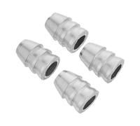 POPETPOP 4 Pièces Coin en Métal Argenté Allongé pour Marteau, Résistant à L'usure, Compatible Manches en Bois et Maillets, pour Réparation et Installation de Coins de Charpentier