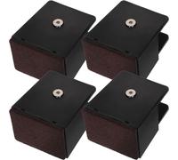 POPETPOP 4 Pièces Rehausseurs de Pieds de Lit Réglables 37mm | Largeur 10 à 37mm, Capacité Jusqu’à 250kg, Baffle 3cm, Lot de Quatre