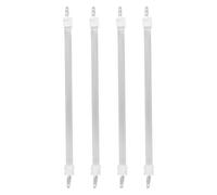 POPETPOP 4 Pièces Tube Chauffant en Quartz pour Radiateur D’appoint, Élément Chauffant Électrique en Céramique, Blanc, pour Espace Intérieur et Chambres, Haute Stabilité Thermique,