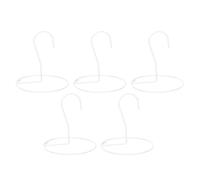 POPETPOP 5 Pièces Crochet Suspendre en Fer Blanc pour Plante Aérienne | Présentoir pour Tillandsia, Usage Maison ou Bureau, Déplacement Facile, pour Broméliacées et Air Fern
