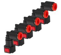 POPETPOP 5 Pièces Raccord Rapide Connexion Rapide en Plastique Coude pour Pompe à Urée Résistance Haute Pression pour Ligne D'injection Adapté aux Systèmes de Contrôle des Émissions