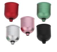 POPETPOP 5 Pièces Réservoir de Remplacement Résistant la Corrosion pour Aérographe en Aluminium 7ml Fuites Interface Vissée 6mm pour Peinture Acrylique et Émail, pour Nail Art et
