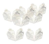 POPETPOP 50pcs Bonbonnières en Papier Argenté pour Chocolats et Biscuits, Coupes à Dessert Élégantes, pour Mariage et Rangement