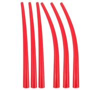 POPETPOP 6 Pièces Accessoire de Pistolet à Mastic en Plastique Rouge Embouts Droits et Coudés Extra Longs pour Calfeutrage de Fenêtres et Portes