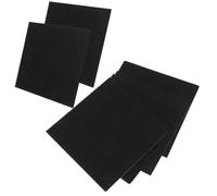 POPETPOP 6 Pièces Panneaux Muraux en Feutre pour Affichage, 90x60cm, Noir | Polyester Réutilisable, Installation Facile, Usage Maison et Classe, Épingles et Accessoires