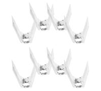 POPETPOP 8 Pièces Fourchettes à Rôtissoire Universelles en Acier Vis | Réglage par Vis à Ailettes, Maintien Sûr, pour Tige Carrée 6x6 Mm, Usage Cuisine Maison et Pique-niques