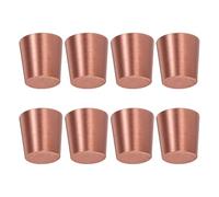POPETPOP 8 Pièces Pieds en Laiton Coniques pour Planche à Découper et Coffret à Bijoux, Base Stable et Facile d'entretien, Support pour Décoration Intérieure