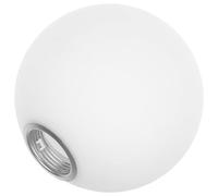 POPETPOP Abat-jour Globe en Verre Dépoli Blanc Sphérique 100mm pour Lampe de Chevet, à Suspendre ou Applique Murale Finition Mate et Entretien Facile