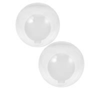 POPETPOP Abat-jours Sphériques Design Moderne Unique en Verre Transparent Lot de 2 Création D’une Ambiance Chaleureuse pour Lampe à Suspendre pour Salons et Salles à Manger
