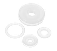 POPETPOP Accessoires pour Autocuiseur Vapeur 4pcs Joints en Caoutchouc Blanc Faciles à Nettoyer Retirer pour Cuiseur sous Pression 4l 5l 6l