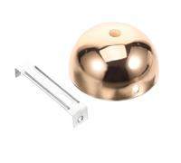 POPETPOP Accessoires pour Éclairage de Plafond 2pcs en Fer/cuivre, Cache-plafond Demi-rond avec Support Transversal, Adapté pour Salon et Bureau Moderne