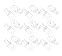 POPETPOP Accessoires pour Stores Horizontaux 20 Pièces Embouts de Baguette en Plastique Transparent Crochet de Fixation pour Fenêtres