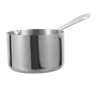POPETPOP Acier Inoxydable Petite Poêle à Lait Multi-usages Antiadhésive | Argenté, Légère et Portable, Usage Quotidien, la Cuisine Entre Amis, Format Pratique