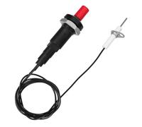 POPETPOP Allumeur Piézoélectrique à Bouton Poussoir, Kit D'allumeur pour Cheminée et Barbecue, pour Cuisinière à Gaz, Noir, Abs et Métal, Camping Cuisine Extérieure