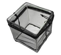 POPETPOP Boîte de Préfiltration Noir Filtre pour Pompe de Bassin | Structure en Plastique et Polyester, Forme Boîte à Maille, Faible Entretien, Usage Extérieur pour Bassin et Fontaine