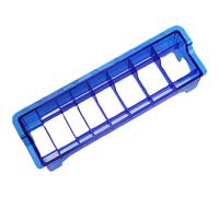 POPETPOP Boîte de Rangement pour Outils de Barbier 8 Emplacements en Plastique Bleu, Organise les Peignes Guide et Protège-lames, pour Salon de Coiffure ou Usage à Domicile Plusieurs styles