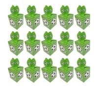 POPETPOP Boîtes à Bonbons Football en Carton Rigide Vert 50 Pièces, Coffrets Présents pour Anniversaire et Fête Sportive Garçon et Filles et Adultes