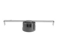 POPETPOP Boîtier Électrique en Plastique et Alliage D'aluminium Rond avec Tige Réglable pour Plafond Espace Ample pour Câblage, Support Plafond Certifié pour Charges Jusqu'à 55 Lbs