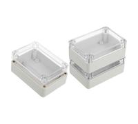 POPETPOP Boîtier Étanche Extérieur Transparent en Abs avec Couvercle Articulé, Lot de 3, Conçu pour Modules de Sécurité d'Alarme en Environnement Résidentiel