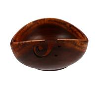 POPETPOP Bol à Laine en Bois de Mouton pour Tricot et Crochet, Rangement Pratique et Léger, Bois D’Acacia Naturel, Accessoire pour Amateurs de Loisirs Créatifs et Couture, Décoration