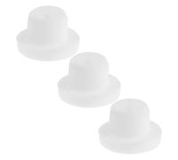 POPETPOP Bouchons de Vidange Lot de 3 Pièces en Caoutchouc Blanc Protection la Saleté pour Congélateur Coffre et Réfrigérateur Cuisine et Maison