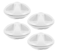 POPETPOP Boules de Séchage Compatible Lave-Linge et Sèche-Linge Anti-nœuds 4pcs, Démêlant pour Linge et Literie pour Draps en Plastique Blanc