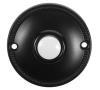 POPETPOP Bouton de Sonnette Filaire Vintage Interrupteur Poussoir Décoratif pour Porte Entrée Finition Électrolytique Mate Antitrace Design Rétro Européen Compatible Installation Facile