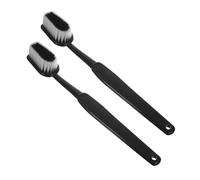 POPETPOP Brosse de Bain Géante de Brosse à Dents 2pcs, Nettoyage Dos Autonome, Rangement Mural Gain de Place, Accessoire Amusant pour Photomaton Noir Abs