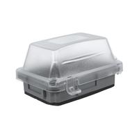 POPETPOP Cache Prise Électrique Étanche en Plastique pour Coffret Extérieur, Protection Anti-poussière et Sécurité, pour Usage Industriel et Extérieur