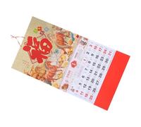 POPETPOP Calendrier Mural Chinois 2026 Année du Cheval en Papier Planificateur à Détacher Décoration Traditionnelle du Nouvel An Lunaire pour Bureau ou Maison