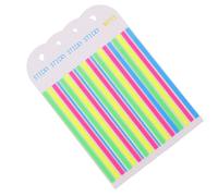 POPETPOP Carnets de Marque-pages Transparente Fluorescents Bandes Index Longues et Fines pour Surlignage Notes Autocollantes Professionnelles pour Étudiants et Bureaux
