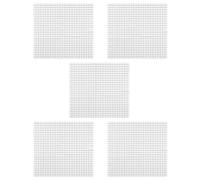 POPETPOP Carreaux de Mosaïque Miroir Autocollants Argentés 5mm en Acrylique pour Décoration DIY et Événements en Club, Design Disco Luxueux et Réfléchissant, Pack de 5 Feuilles