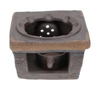 POPETPOP Chauffe-théière Rétro en Céramique Base Chauffante pour Théière, Support Chauffant pour Réchaud à Thé, Fonction Chauffage et Conservation Chaleur, Usage Domestique