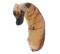 POPETPOP Chien en Peluche 3D Créatif et Confortable Coton PP et Peluche Courte, Coussin Décoratif Maison ou Présent